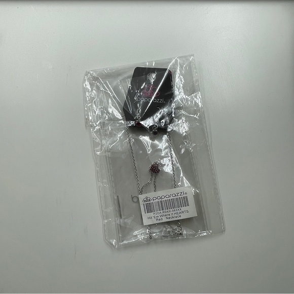 Paparazzi Red Heart Necklace - Picture 6 of 6